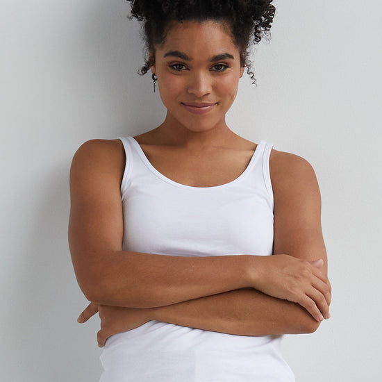 Women's Luxe 100% Organic Cotton Tank Top - Black