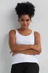 Women's Luxe 100% Organic Cotton Tank Top - Black