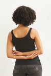 Women's Luxe 100% Organic Cotton Tank Top - Black