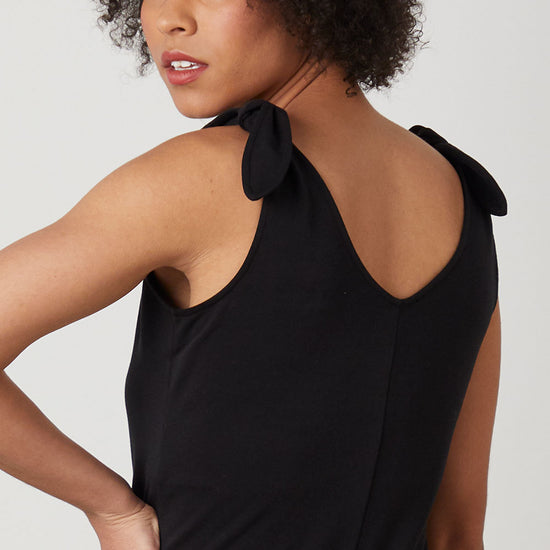 Women's Organic French Terry Jumpsuit - Black