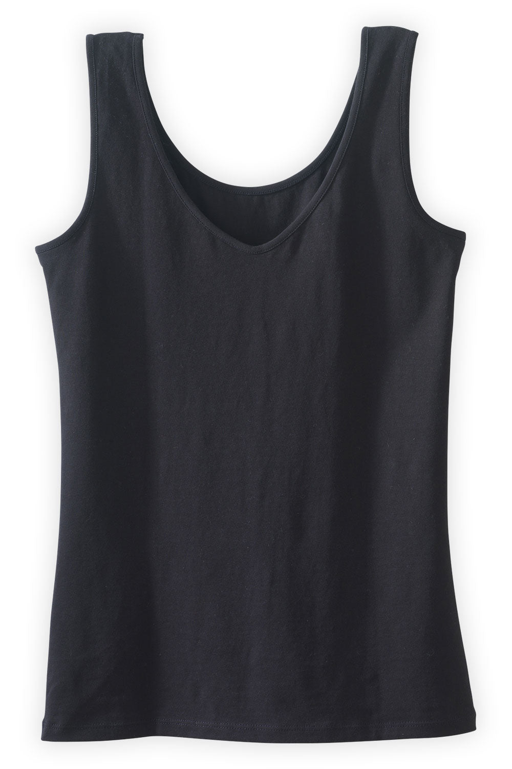 Women's Organic Cotton Reversible 2 in 1 Tank Top - Black